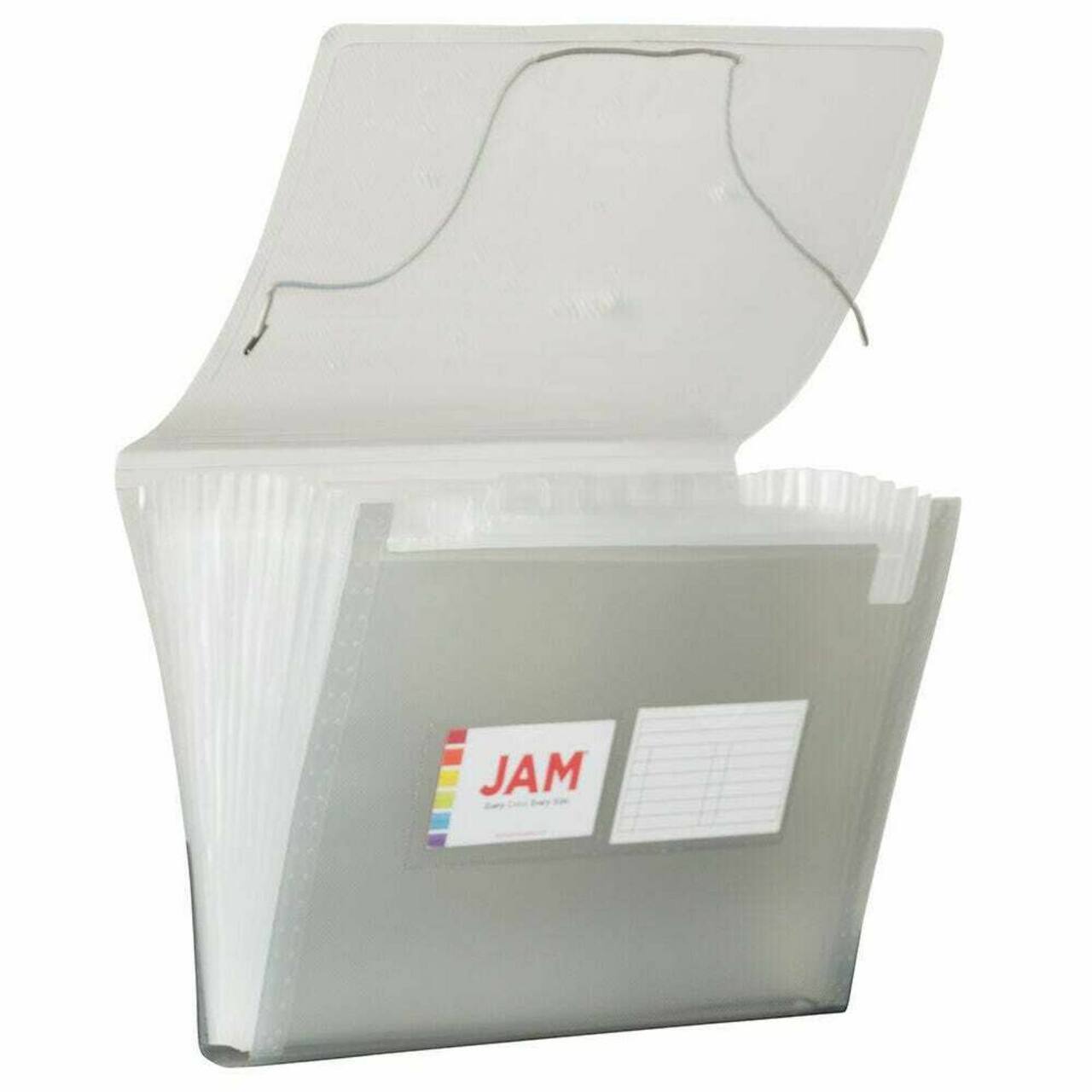 JAM Paper 9" x 13" 13-Pocket Expanding File, 2ct.